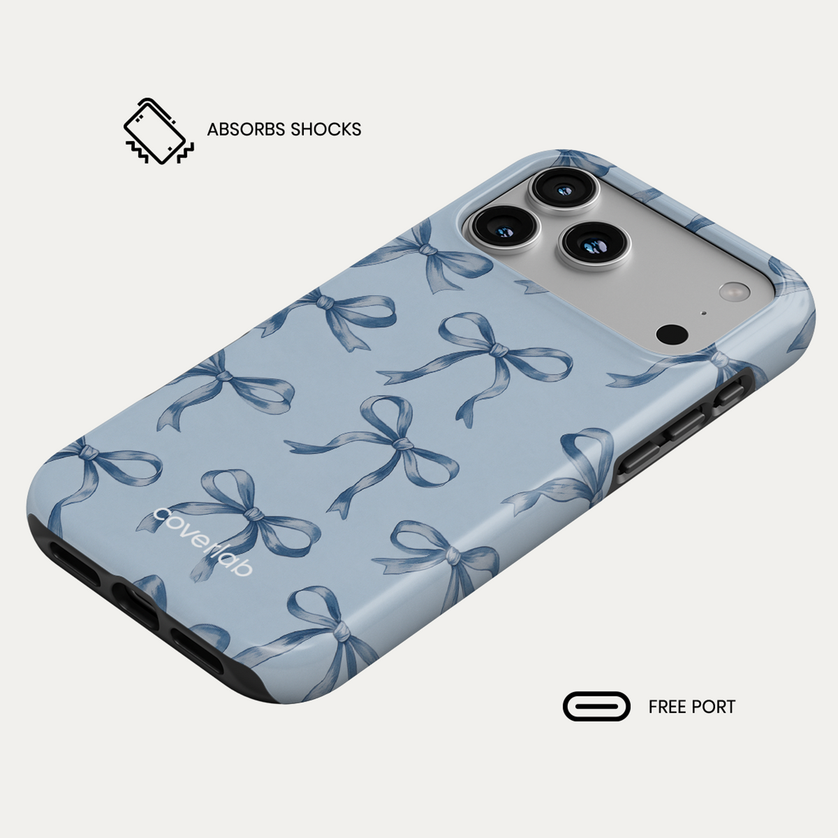 Fiocchi Blu Tough iPhone Case