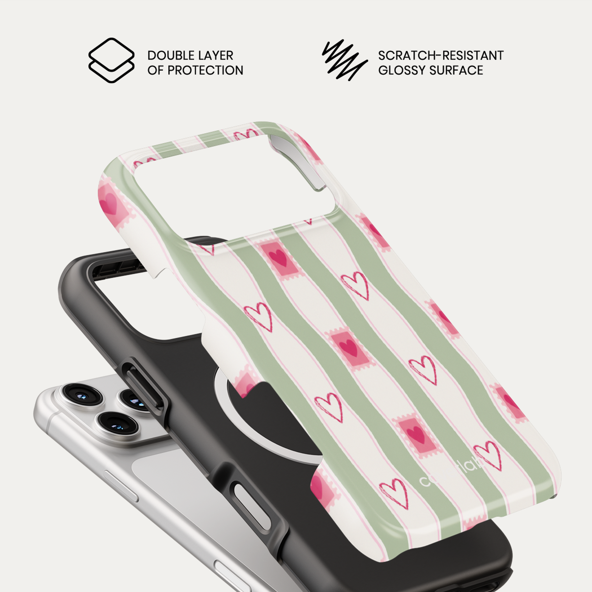 Sweetheart Stamps Tough iPhone Case