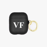 Cover per AirPods in pelle con Iniziali Grandi