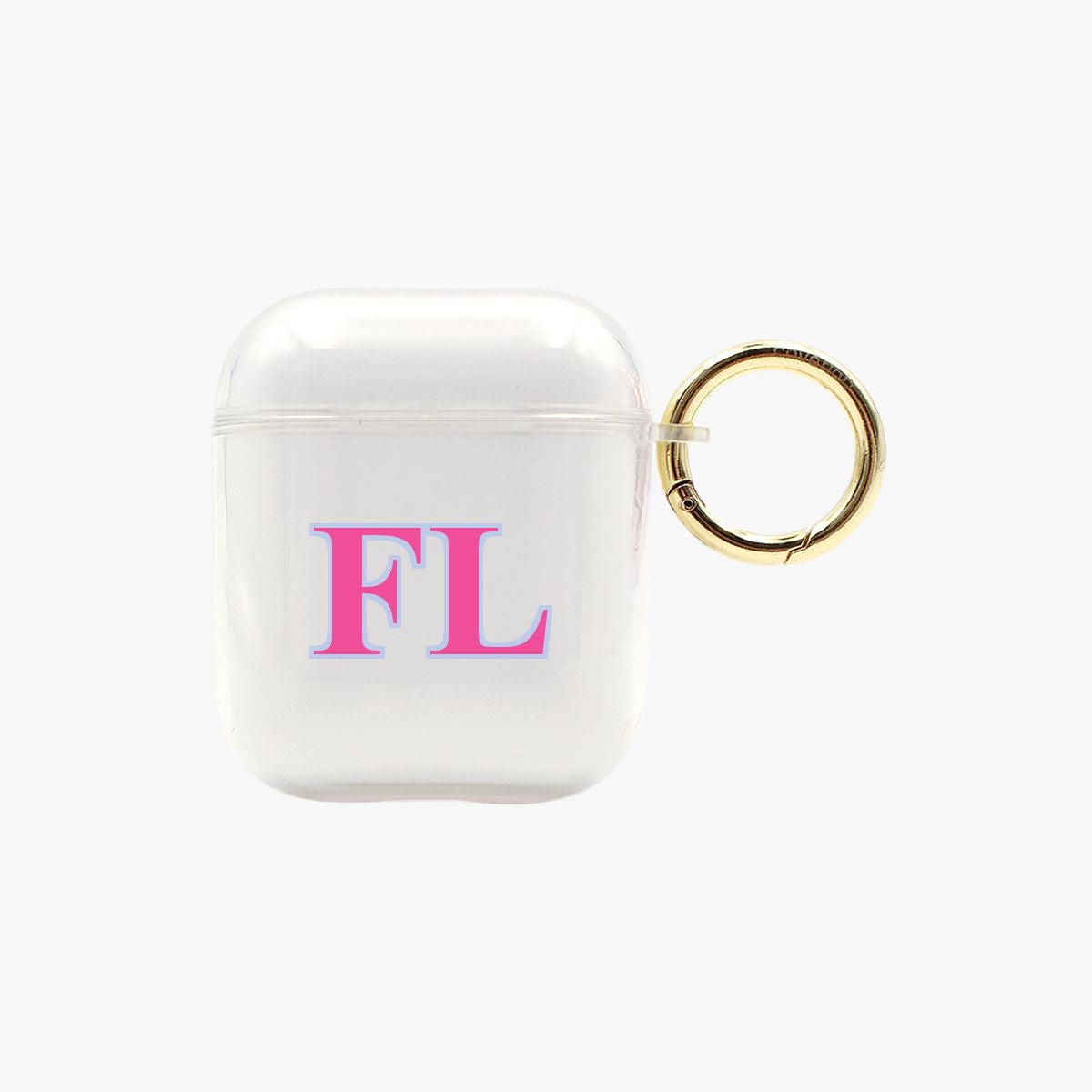Big Initials Personalised Clear AirPods Case