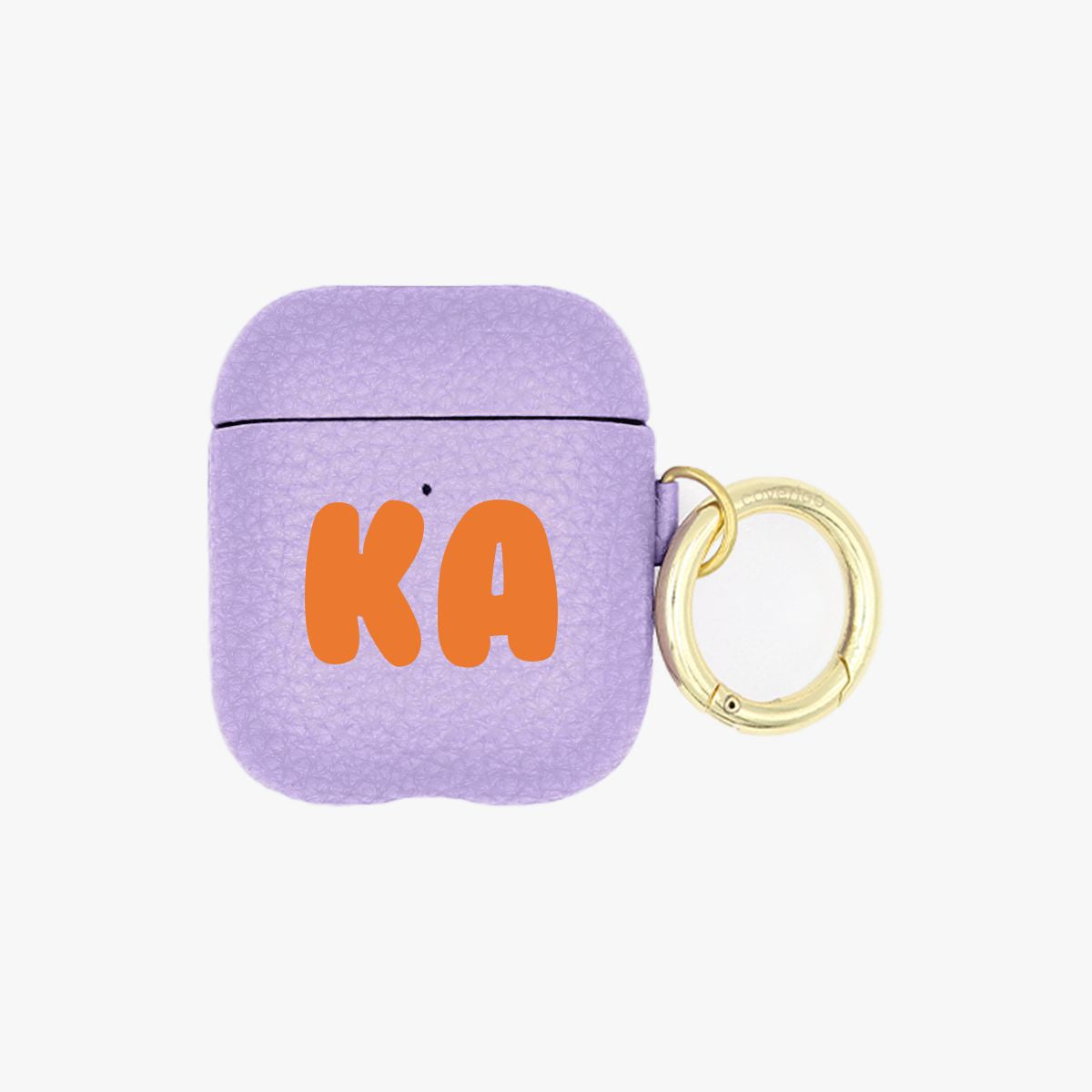 Bubble Name Personalised Leather AirPods Case