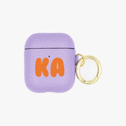 Bubble Name Personalised Leather AirPods Case