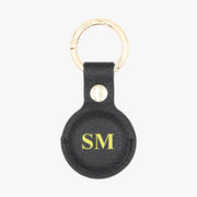 Big Initials Personalised Leather AirTag Case