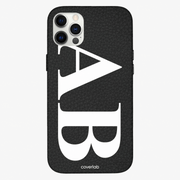 Cover in pelle con Iniziali Grandi
