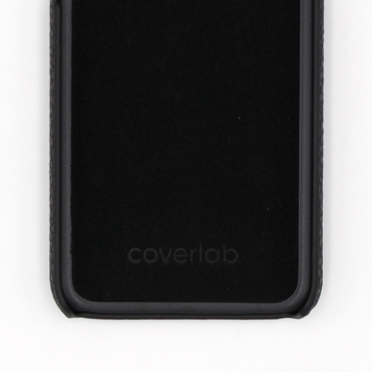 BIG Custom Initials Black Pebbled iPhone Case - Coverlab