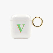 Single Initial Personalised Clear AirPods Case