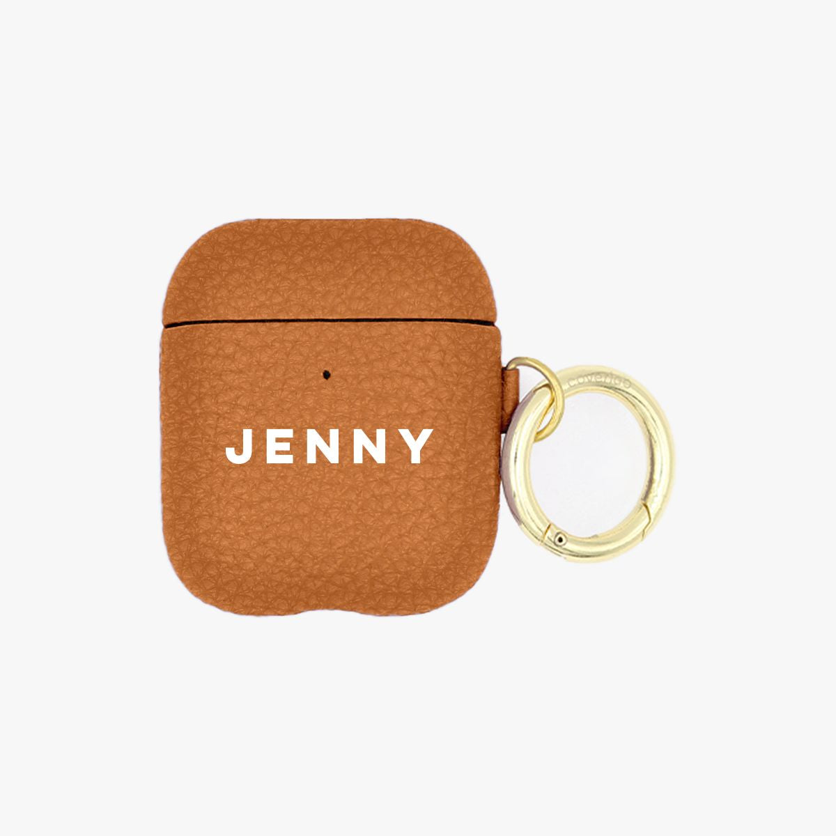 Thin Name Personalised Leather AirPods Case