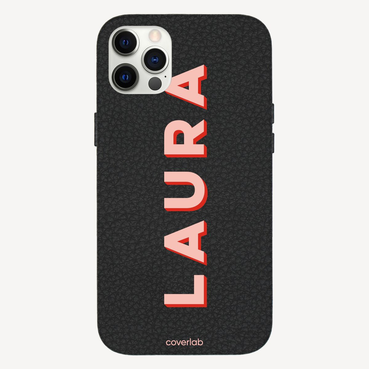 Bold Name Personalised Leather iPhone Case