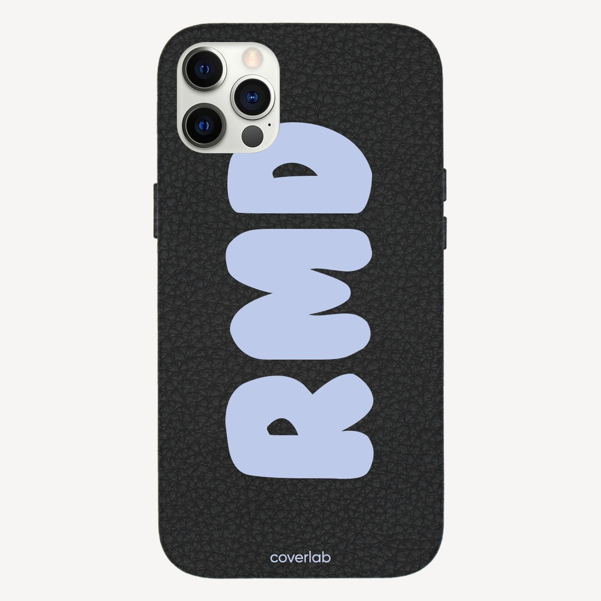 Bubble Name Personalised Leather iPhone Case