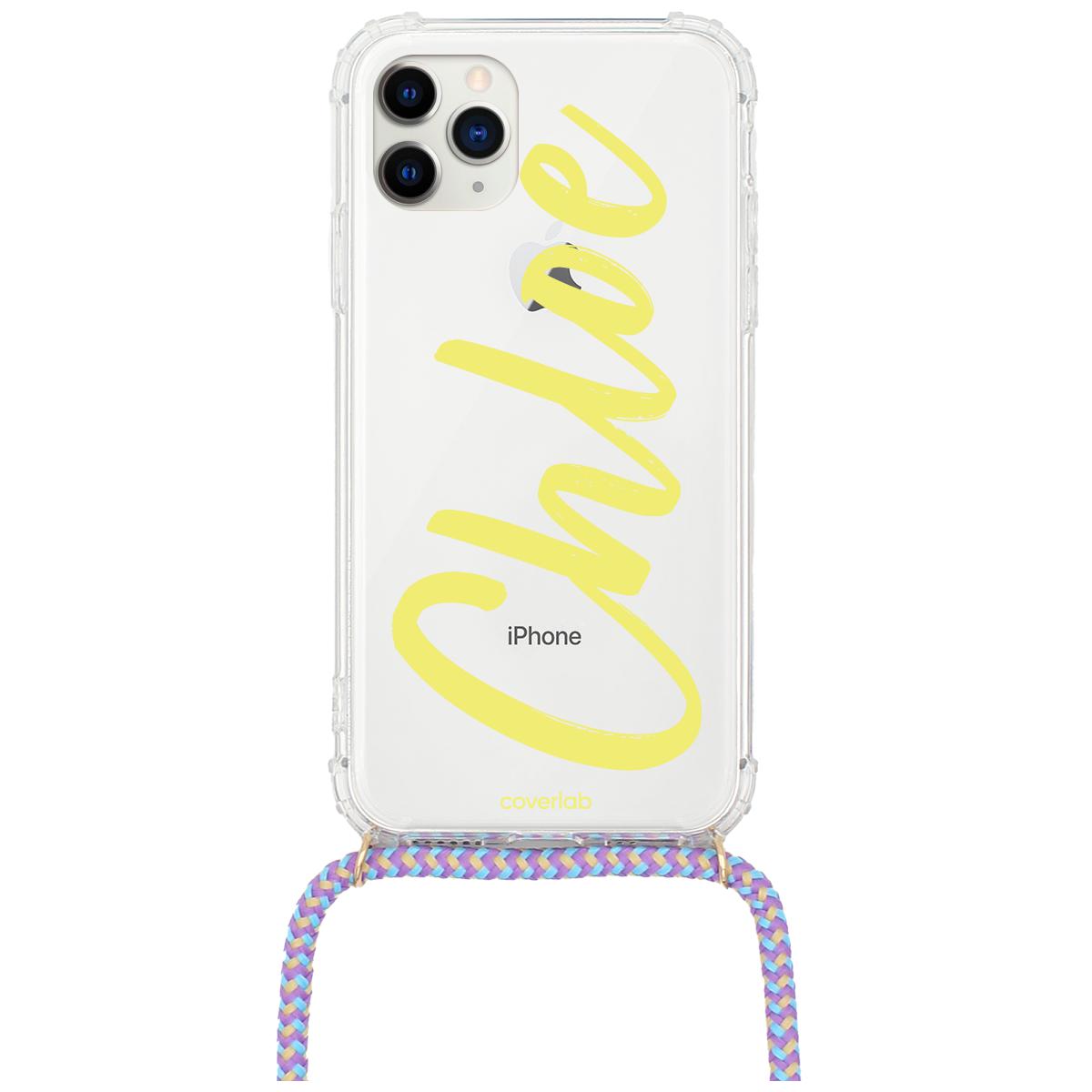 Cursive Name Personalised iPhone Case with Necklace