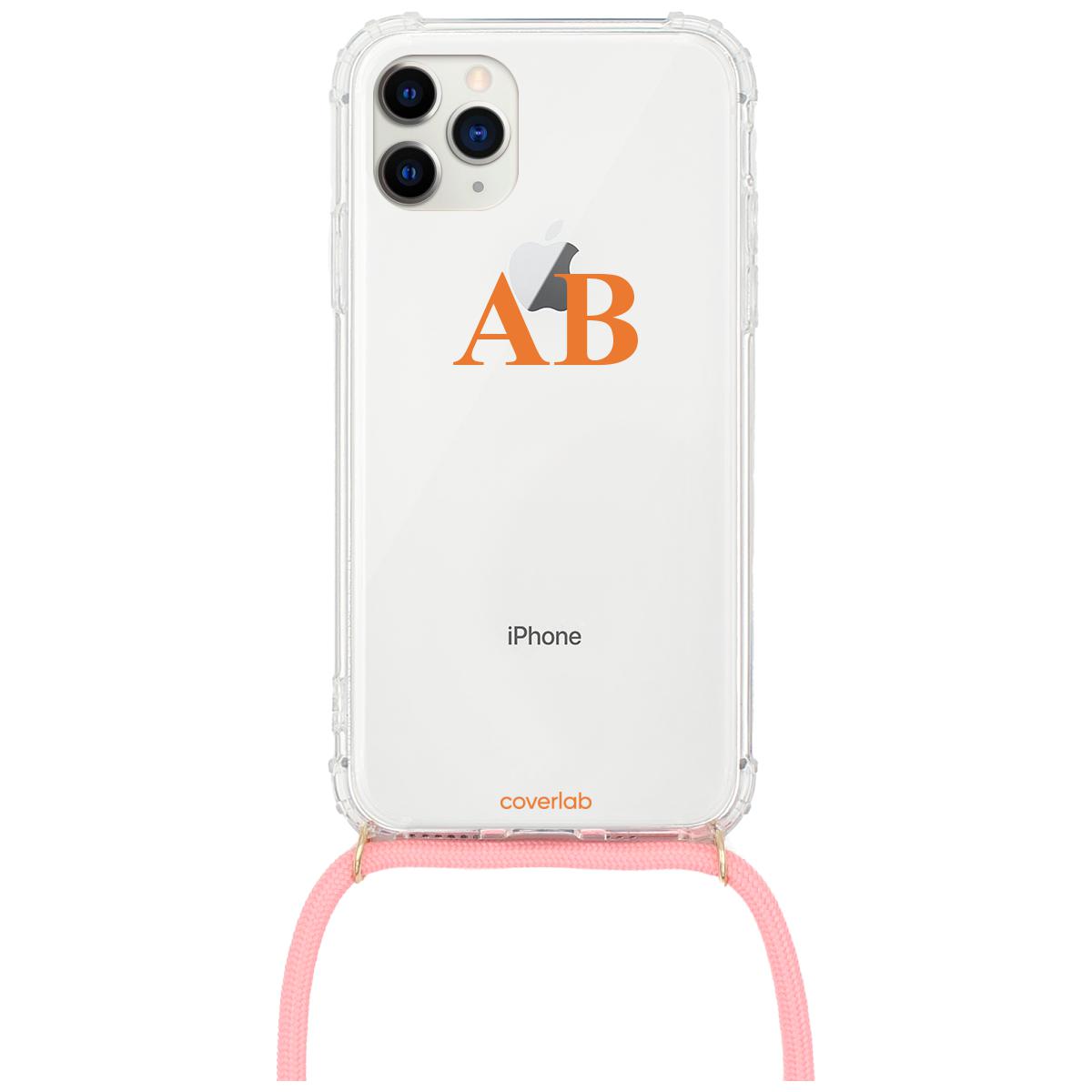 Serif Initials Personalised iPhone Case with Necklace