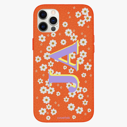 Daisies Personalised Leather iPhone Case