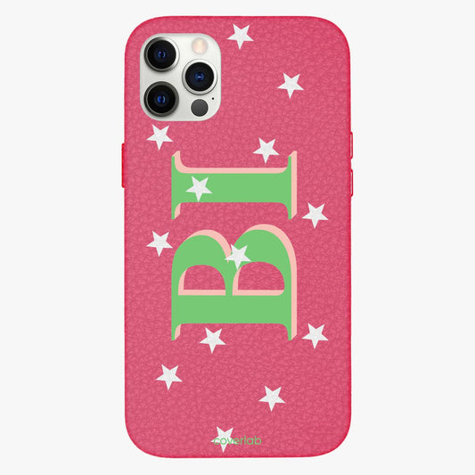 Full of Stars Personalised Leather iPhone Case