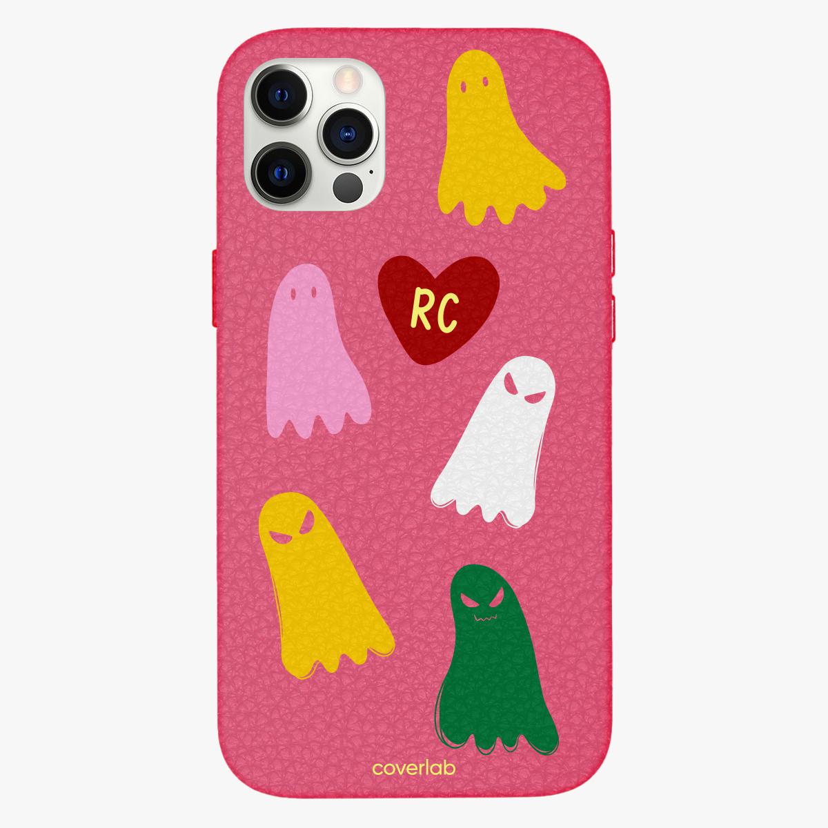 Ghosts Personalised Leather iPhone Case