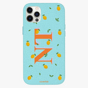 Lemon Personalised Leather iPhone Case