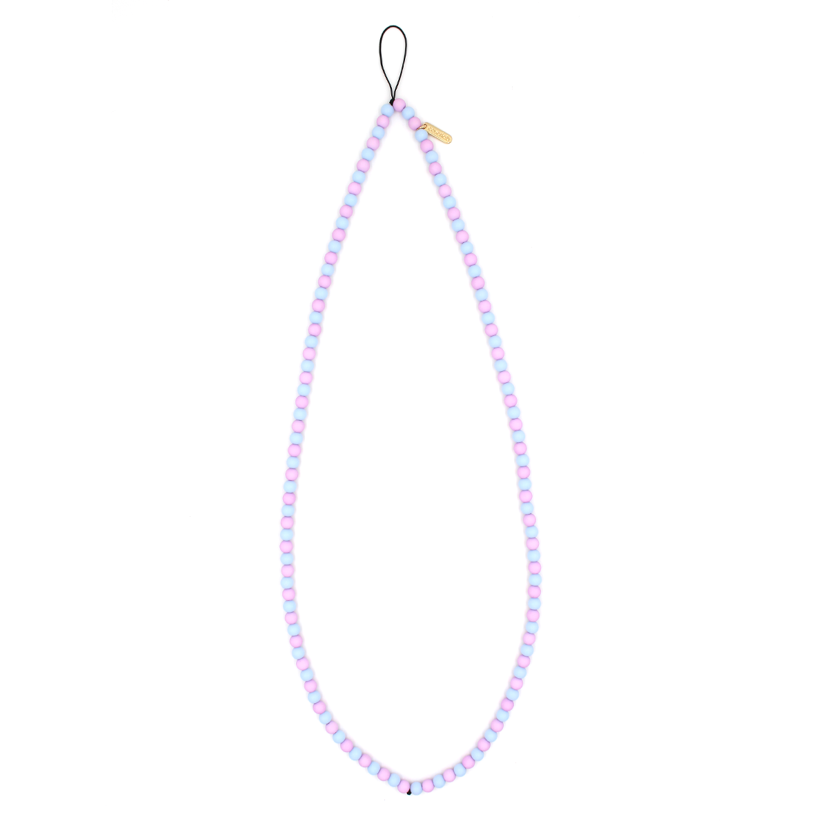 Lilac Beaded Phone Strap