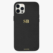 Monogram Personalised Leather iPhone Case