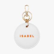 Thin Name Personalised Leather Keyring